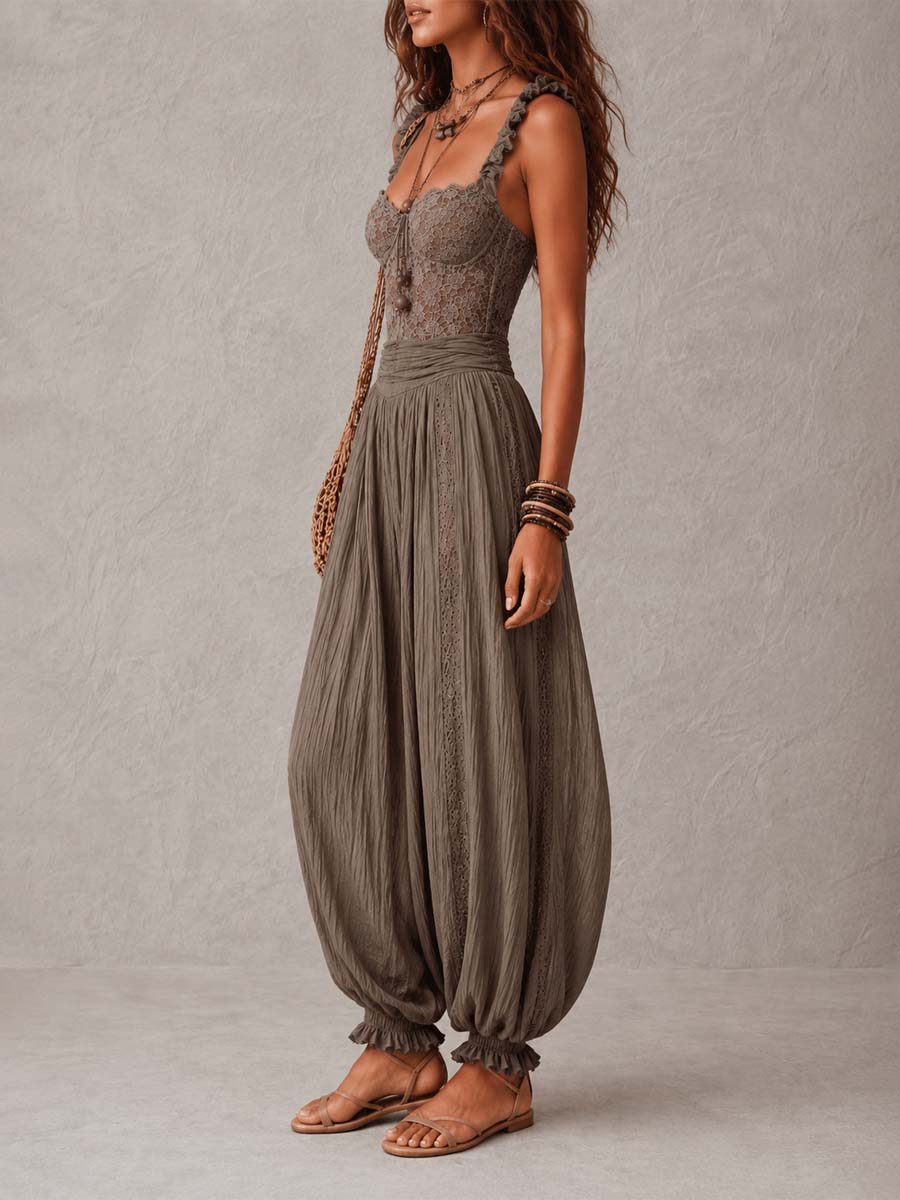 WANDA | ROMANTIC LACE HAREM JUMPSUIT