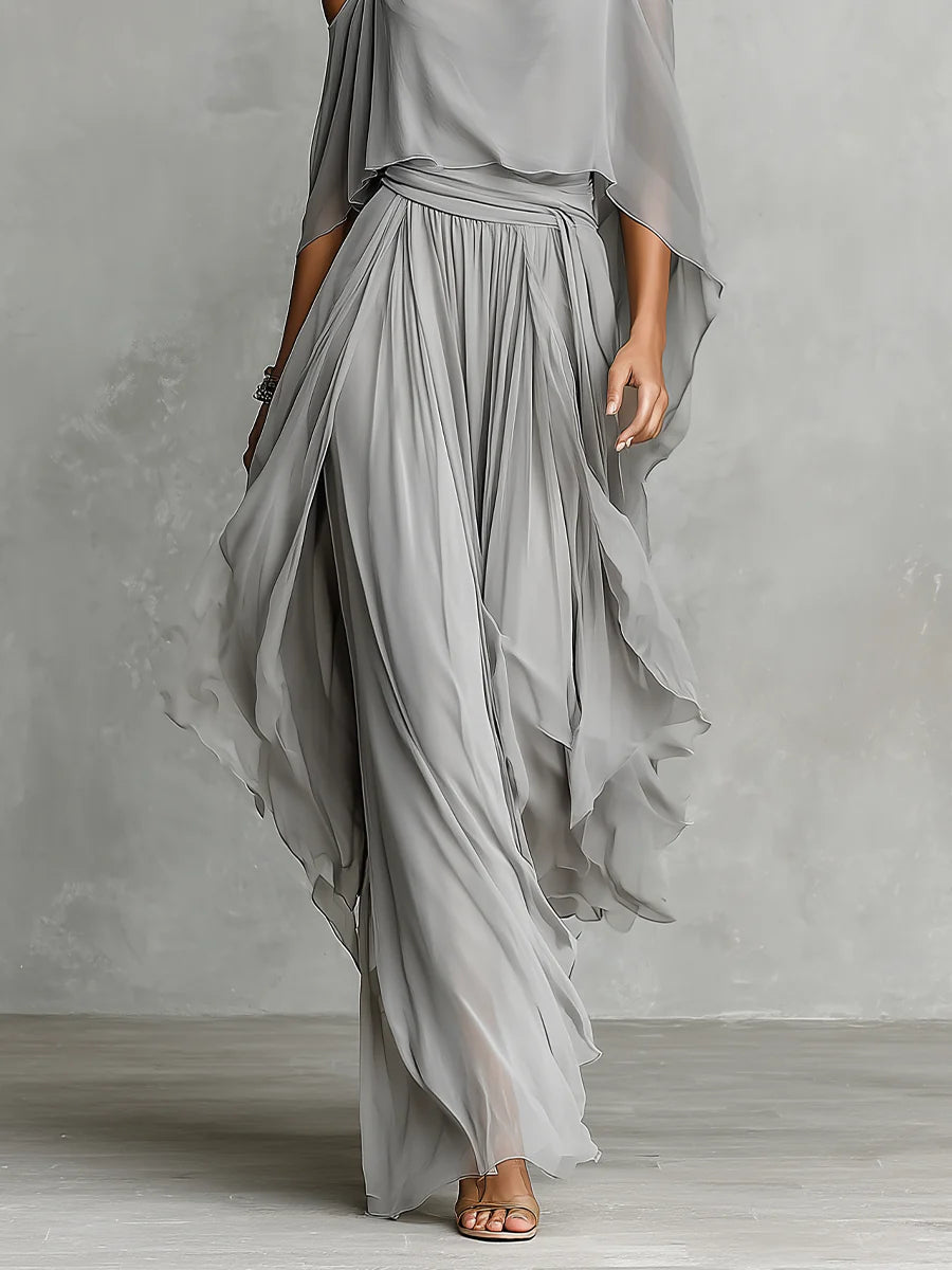 ELODIE | CHIFFON TROUSER SET