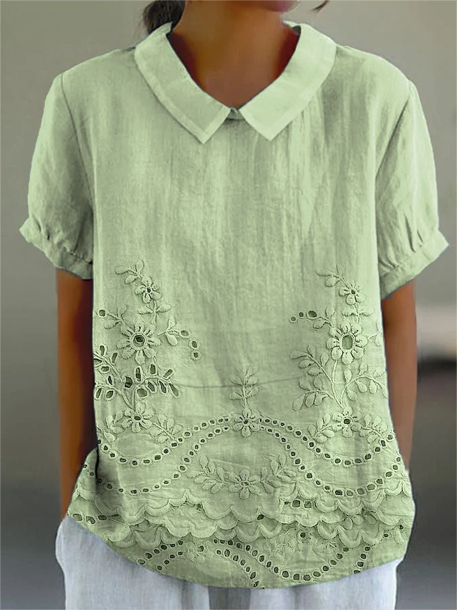 EMMA | FLORAL EMBROIDERED SHIRT