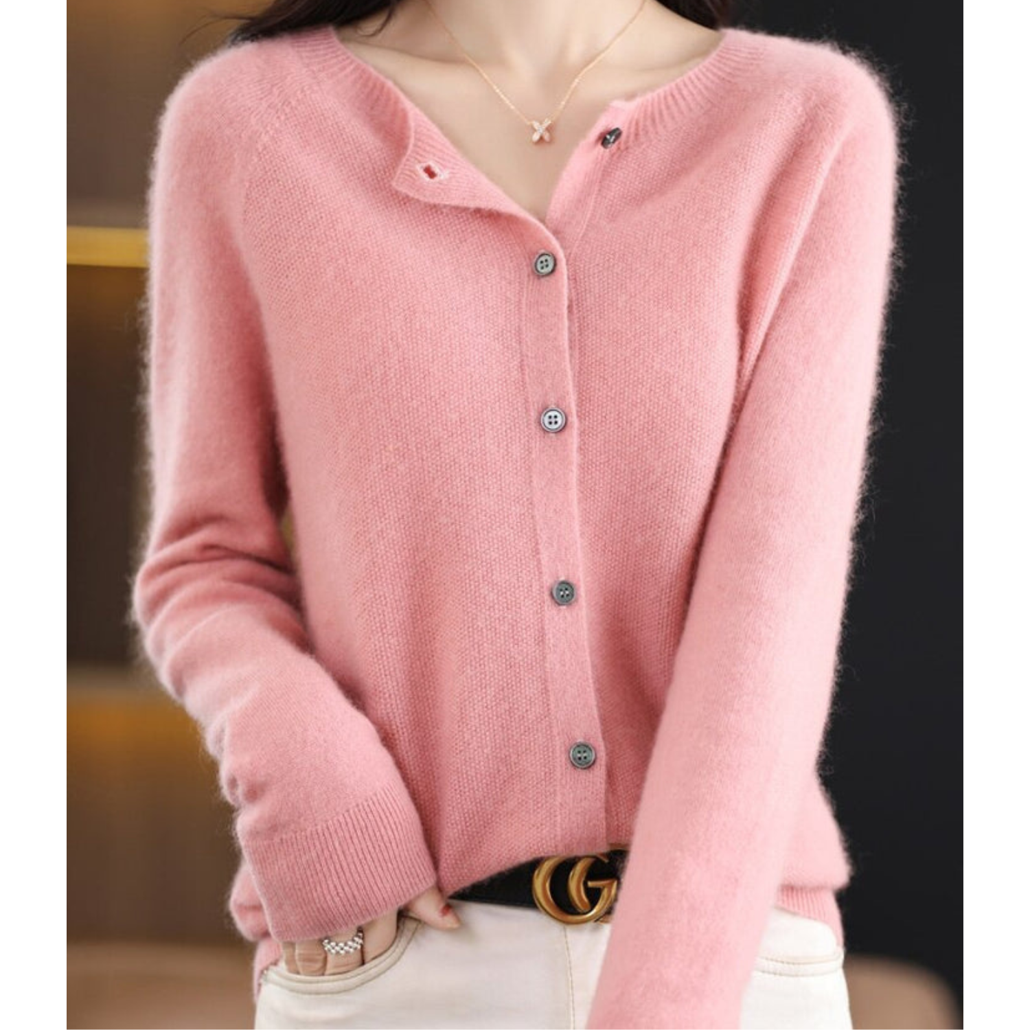 ELANA | SOFT BUTTON KNIT CARDIGAN