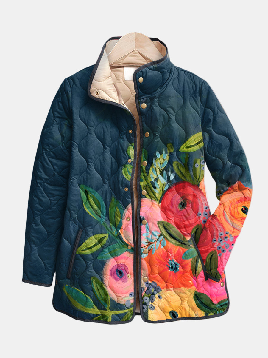 CLARA | VINTAGE FLORAL QUILTED JACKET