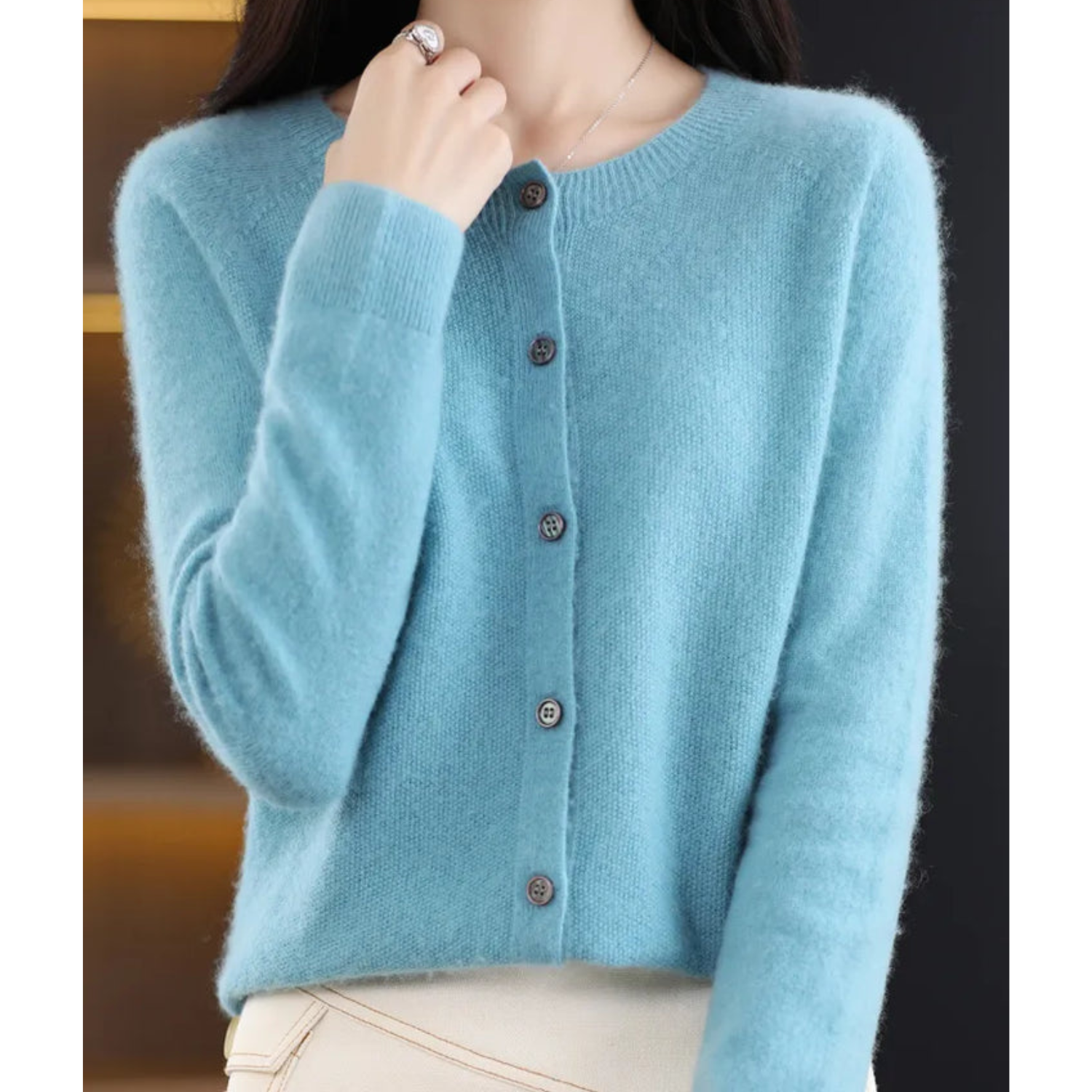 ELANA | SOFT BUTTON KNIT CARDIGAN