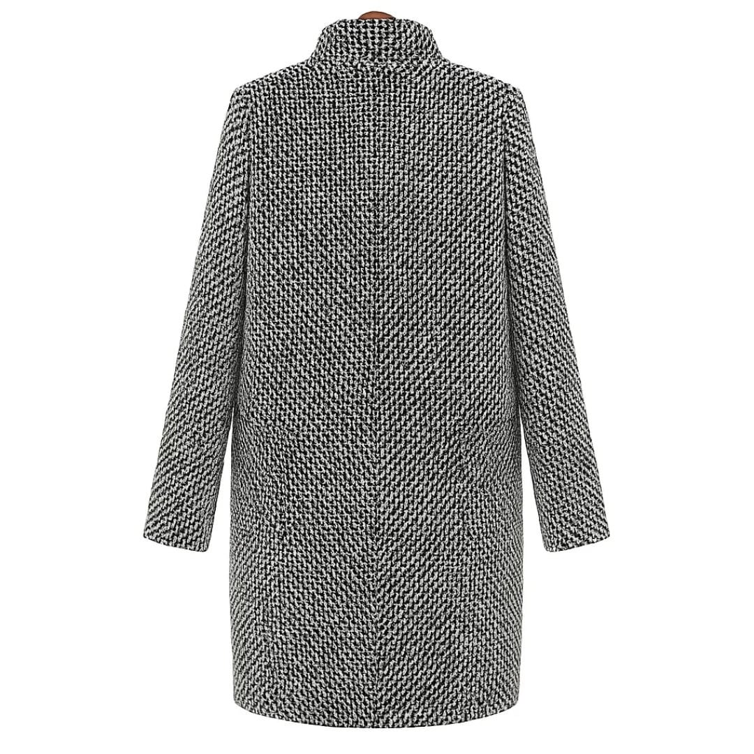 CATALEYA | CLASSIC HOUNDSTOOTH MIDI COAT