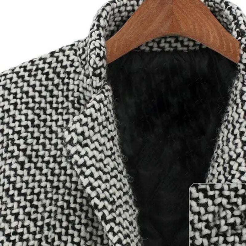CATALEYA | CLASSIC HOUNDSTOOTH MIDI COAT