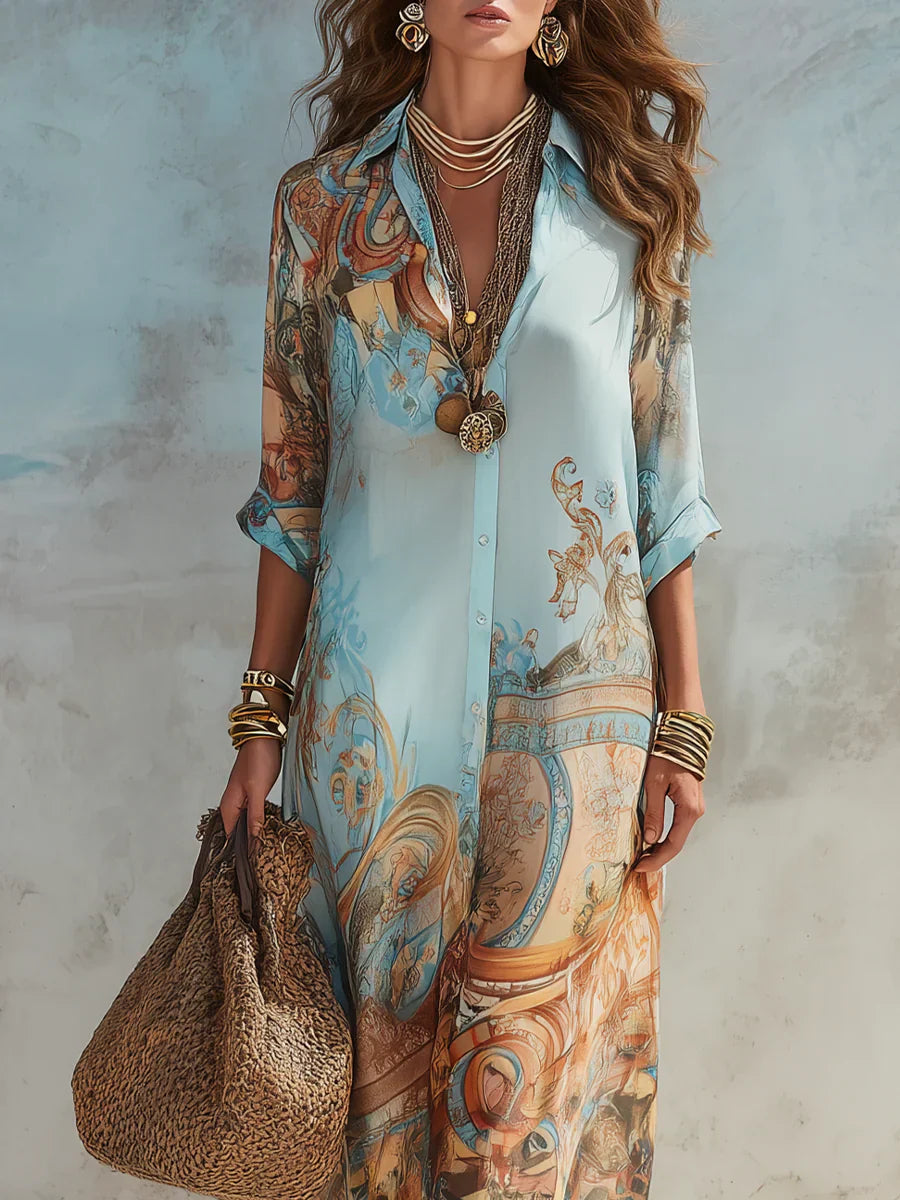 HOPE | ELEGANT TUMMY COVERING FLOWING SUMMER DRESS
