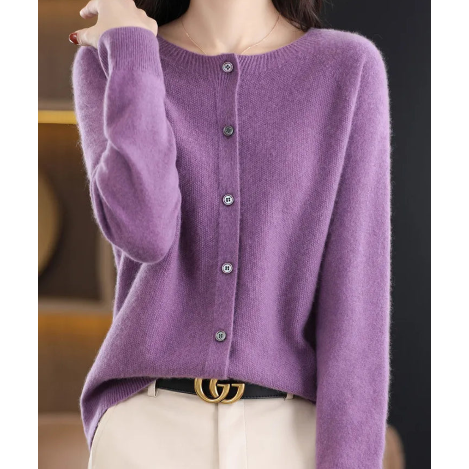 ELANA | SOFT BUTTON KNIT CARDIGAN