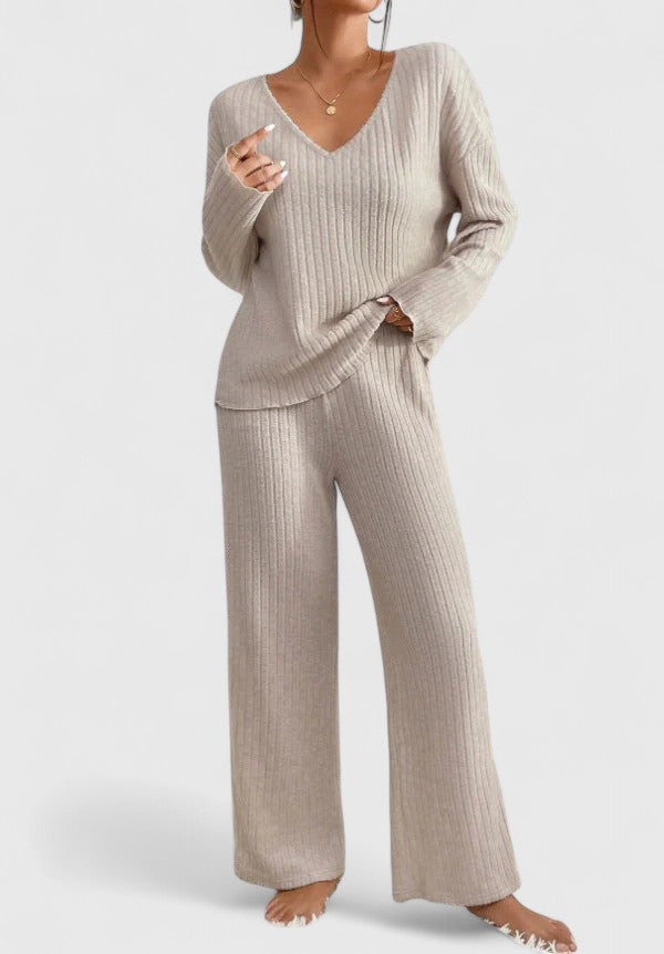 LIV | TUMMY COVERING COMFY KNIT LOUNGE SET