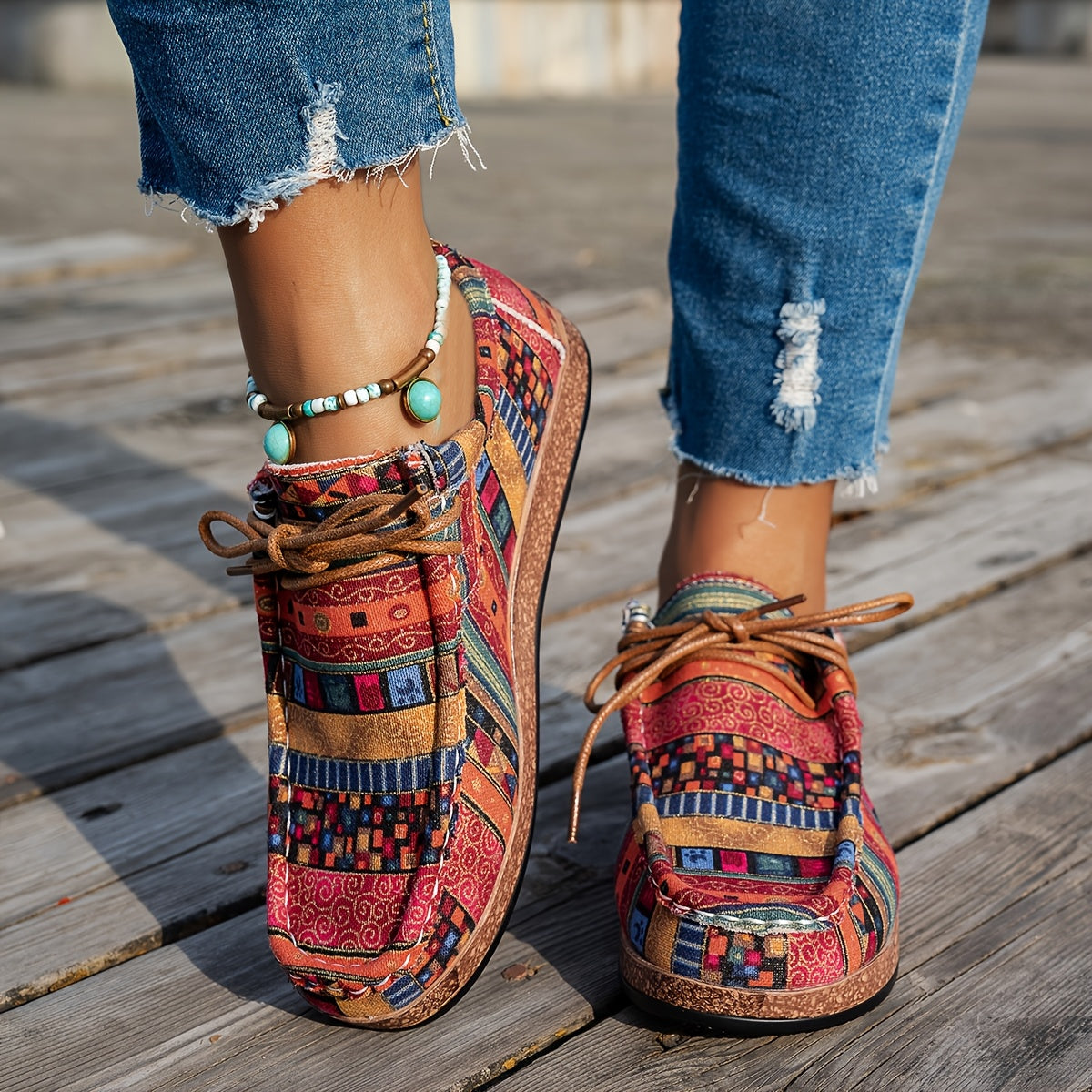 ZEPHIRA | COLOURFUL RETRO PATCHWORK SNEAKERS
