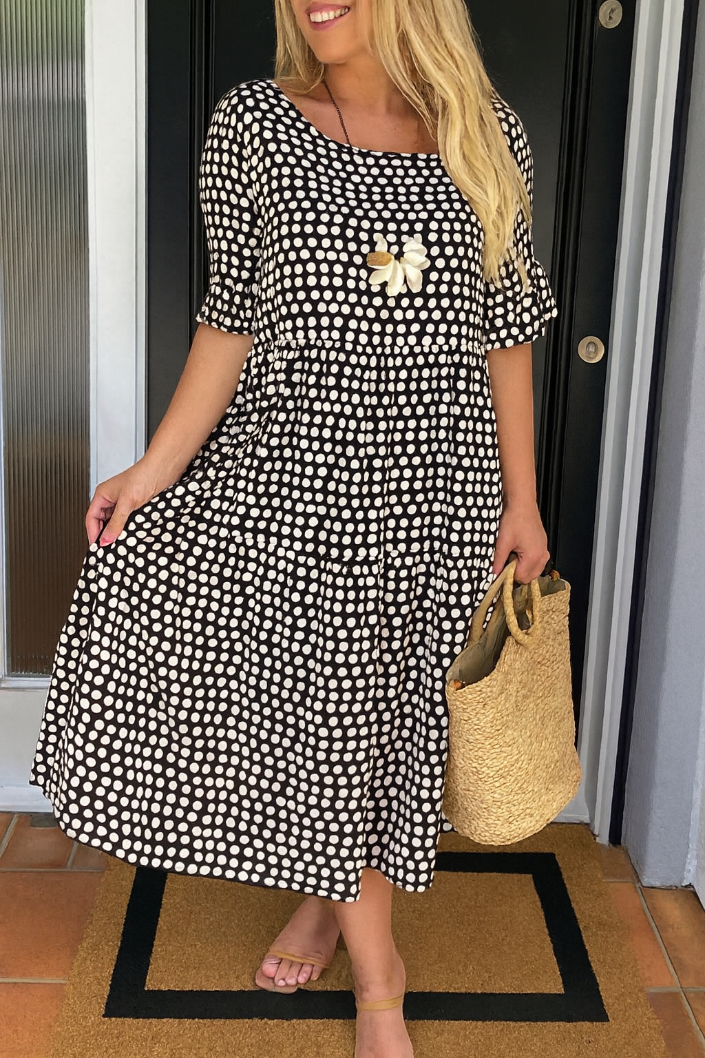 ELIANA | STYLISH TUMMY COVERING MIDI DRESS