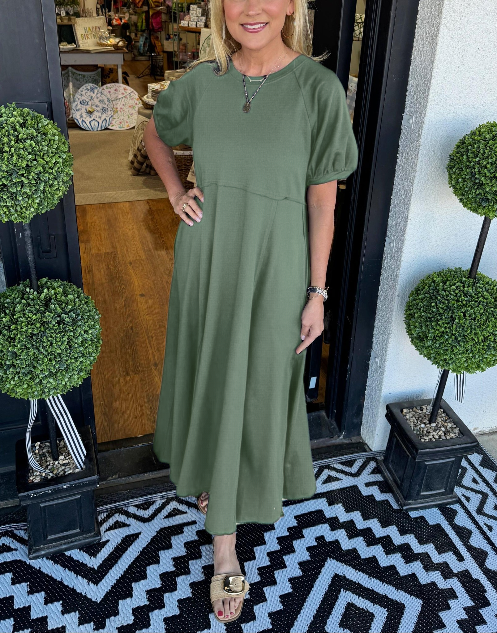 CHARLOTTE | RELAXED MAXI DRESS WITH TUMMY COVERAGE
