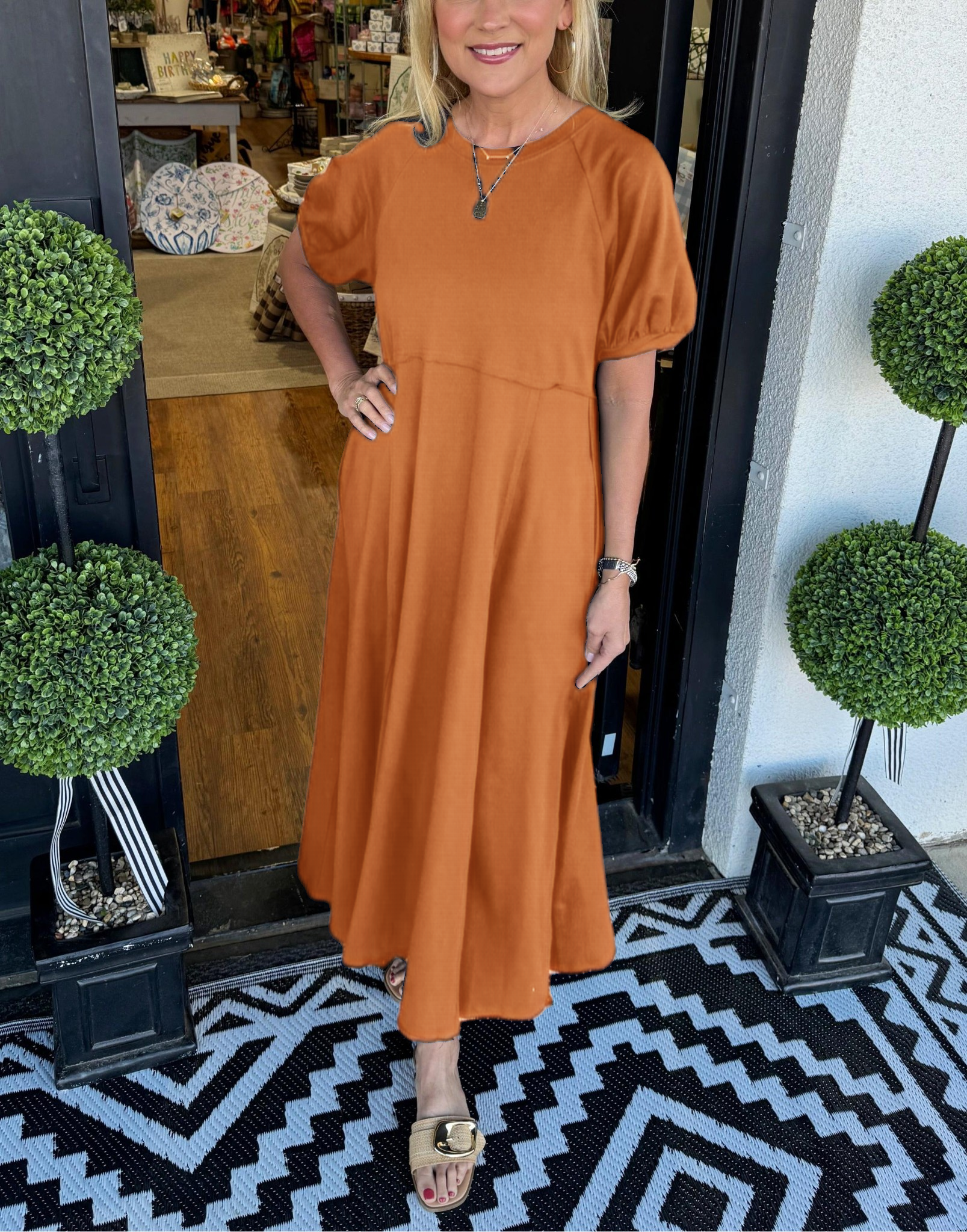 CHARLOTTE | RELAXED MAXI DRESS WITH TUMMY COVERAGE