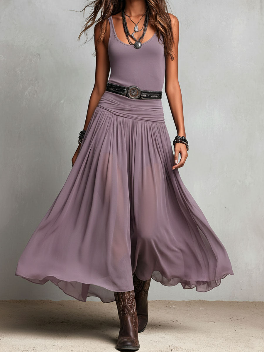 VIVIENNE | STRETCHY FIT TUMMY COVERAGE MIDI DRESS