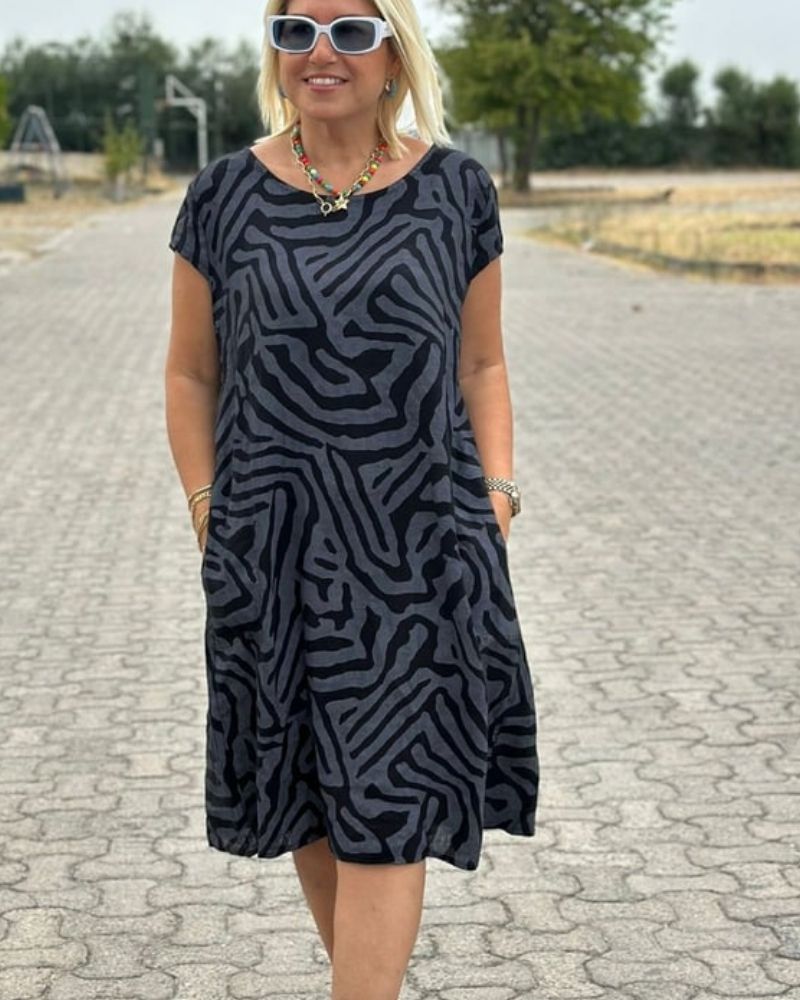 OLIVIA | RELAXED MIDI DRESS WITH TUMMY COVERAGE
