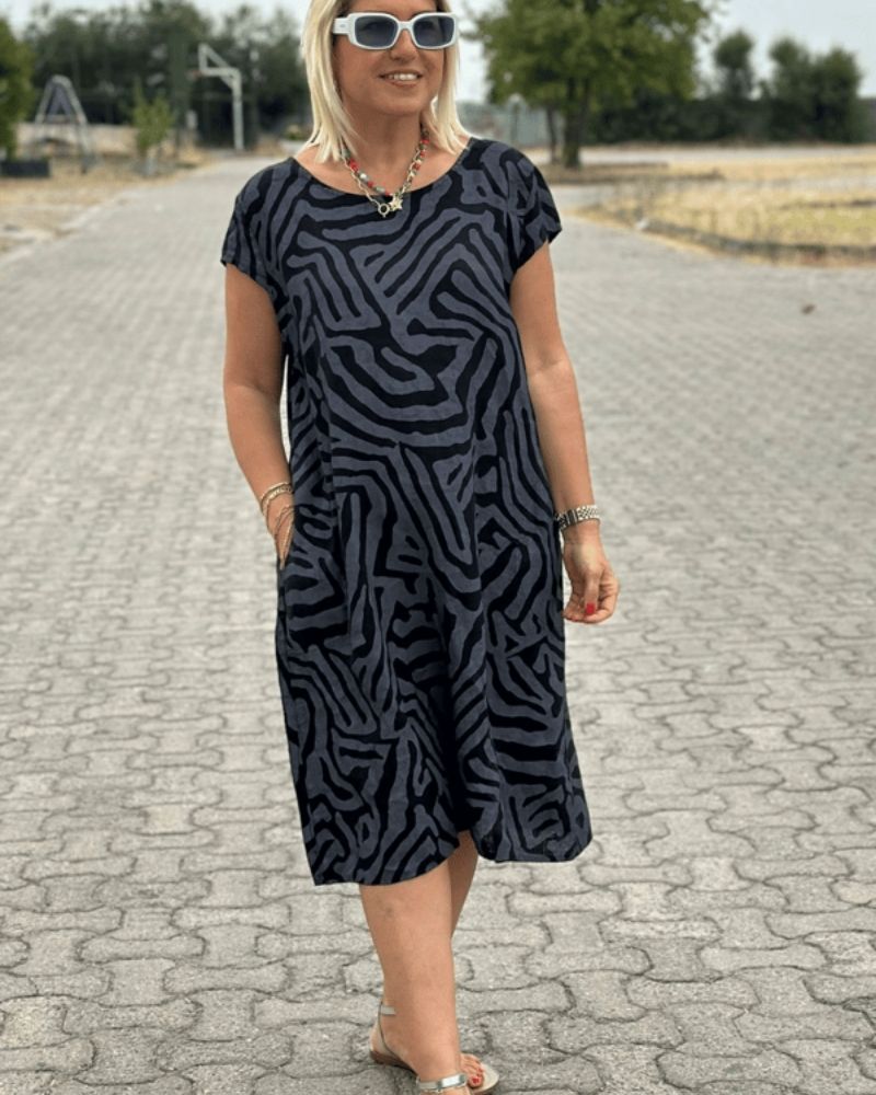 OLIVIA | RELAXED MIDI DRESS WITH TUMMY COVERAGE