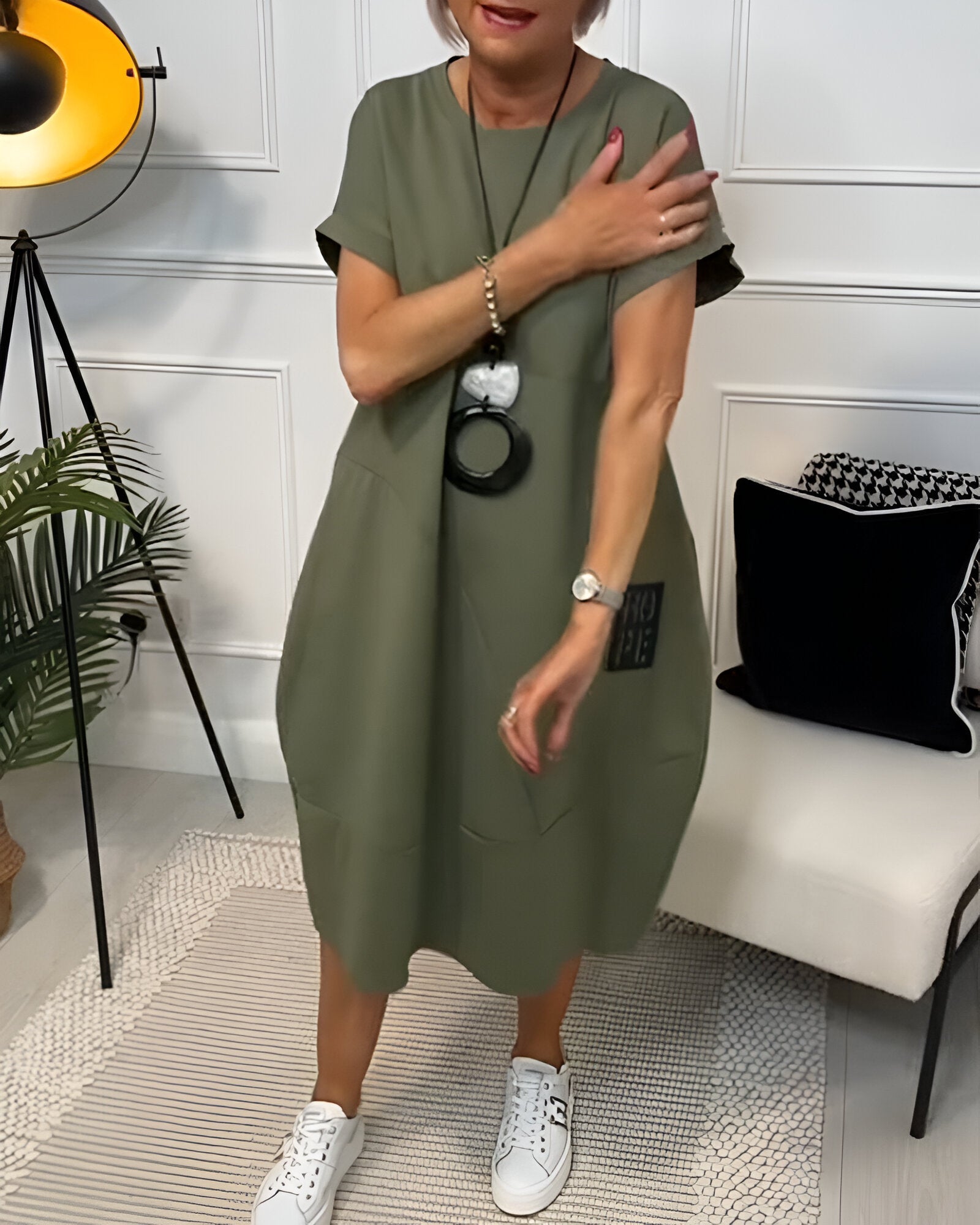 RITA | TUMMY COVERING COMFORT DRESS