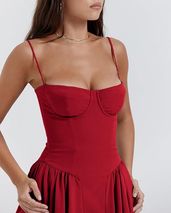 ROMA | ELEGANT CORSET MIDI DRESS