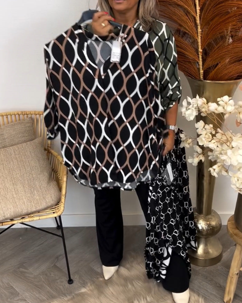 VALERIE | ELEGANT PATTERN BLOUSE