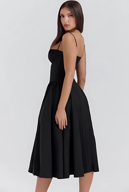 ROMA | ELEGANT CORSET MIDI DRESS