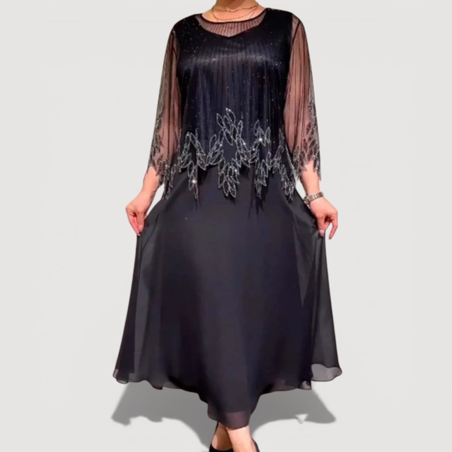 ZOE | ELEGANT TUMMY COVERING MIDI DRESS