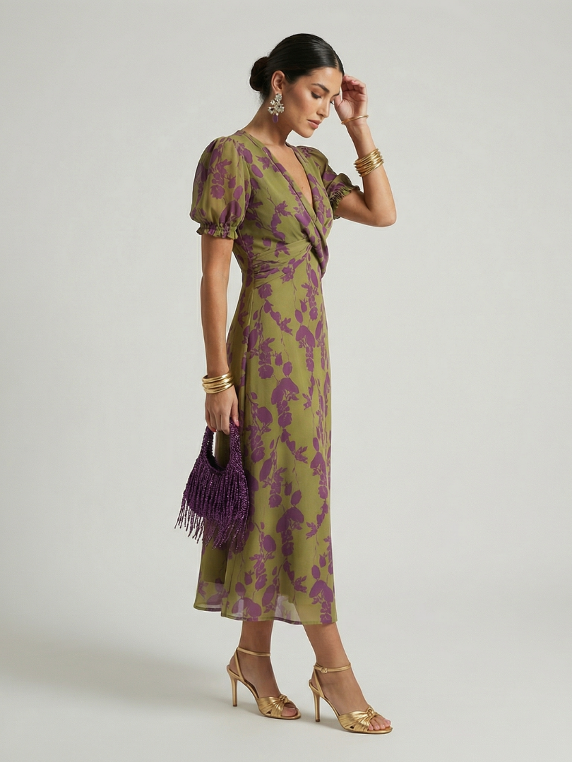 AURELIA | RELAXED FLORAL MIDI DRESS