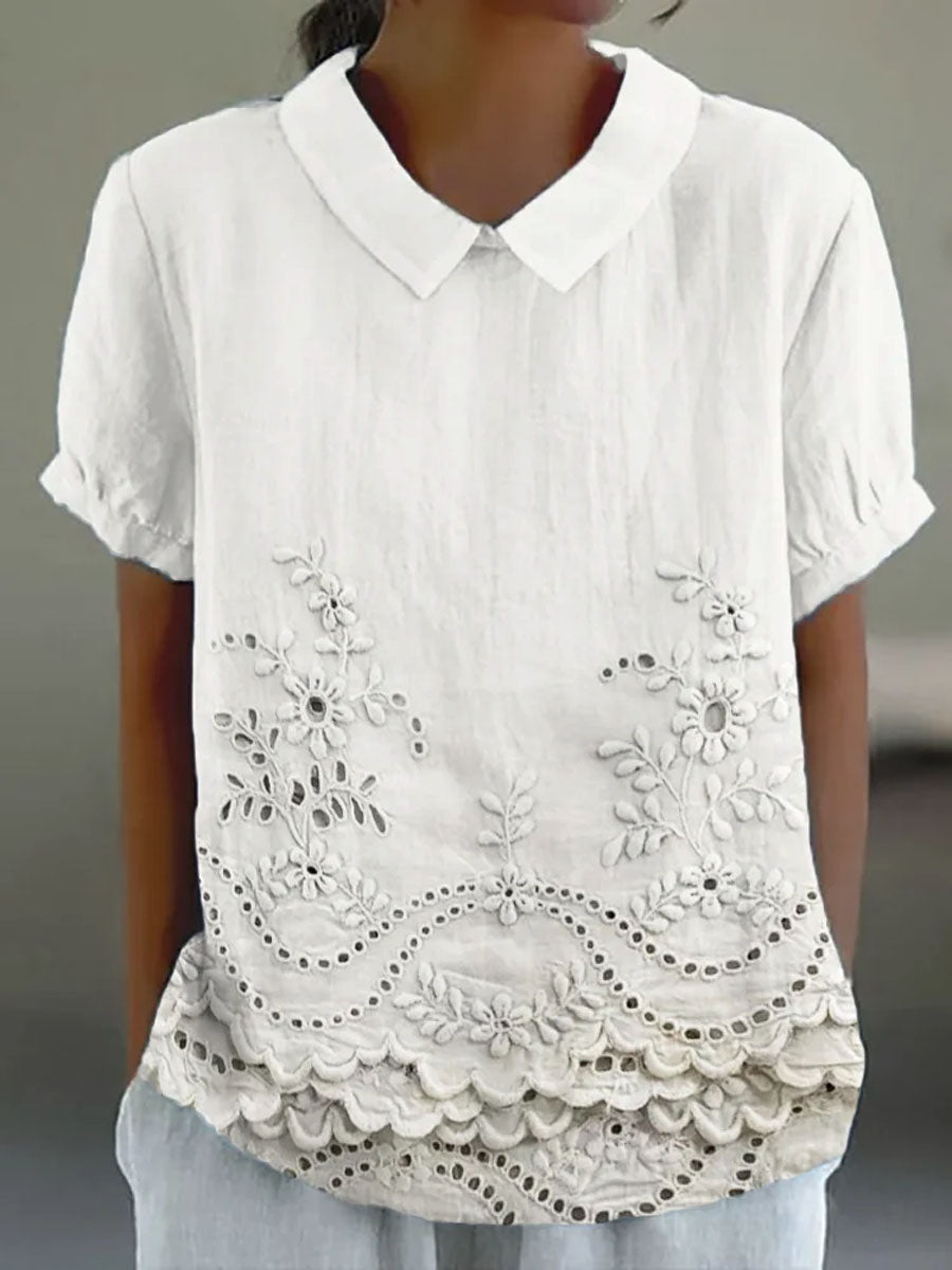EMMA | FLORAL EMBROIDERED SHIRT