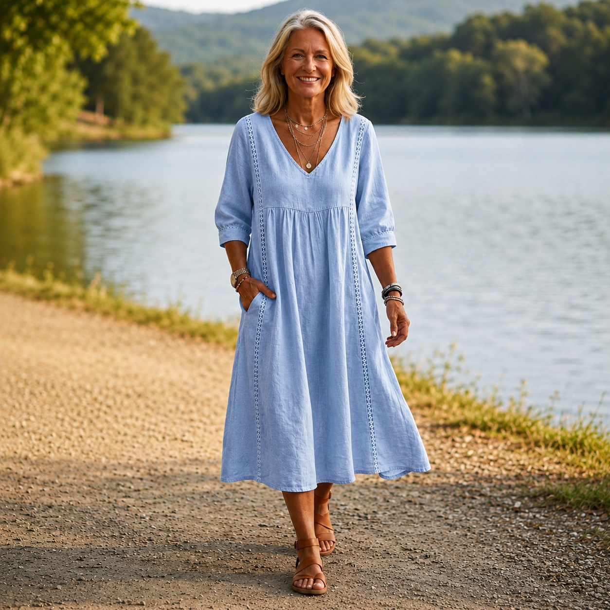 CARMEN | ELEGANT LIGHTWEIGHT MIDI DRESS