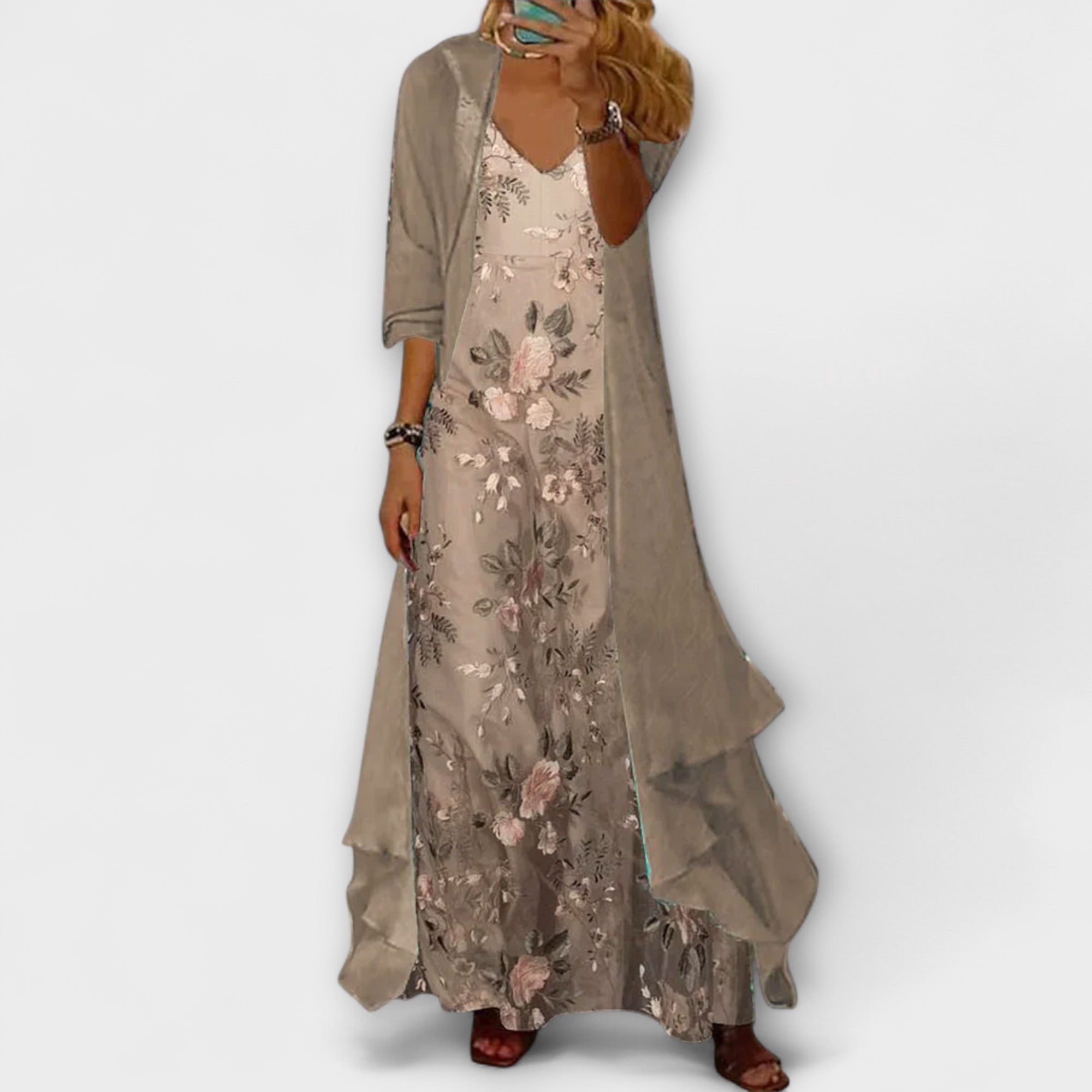 ROSEMARY | STYLISH TUMMY COVERING MAXI DRESS SET