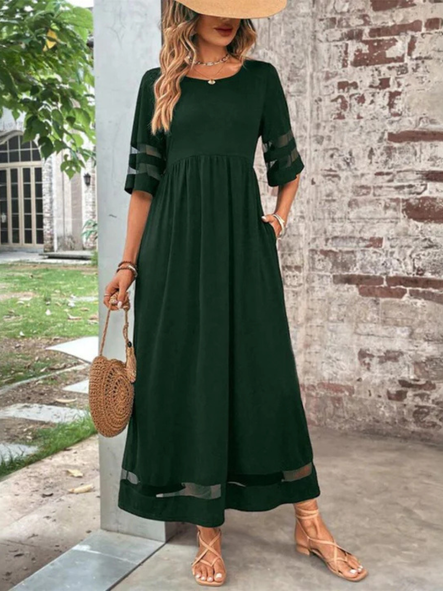 AUBRIELLE | ELEGANT EMPIRE WAIST DRESS