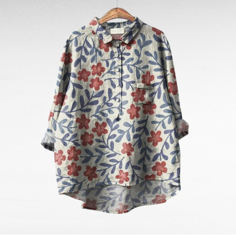 MARGOT | ARTISTIC FLORAL PRINT SHIRT