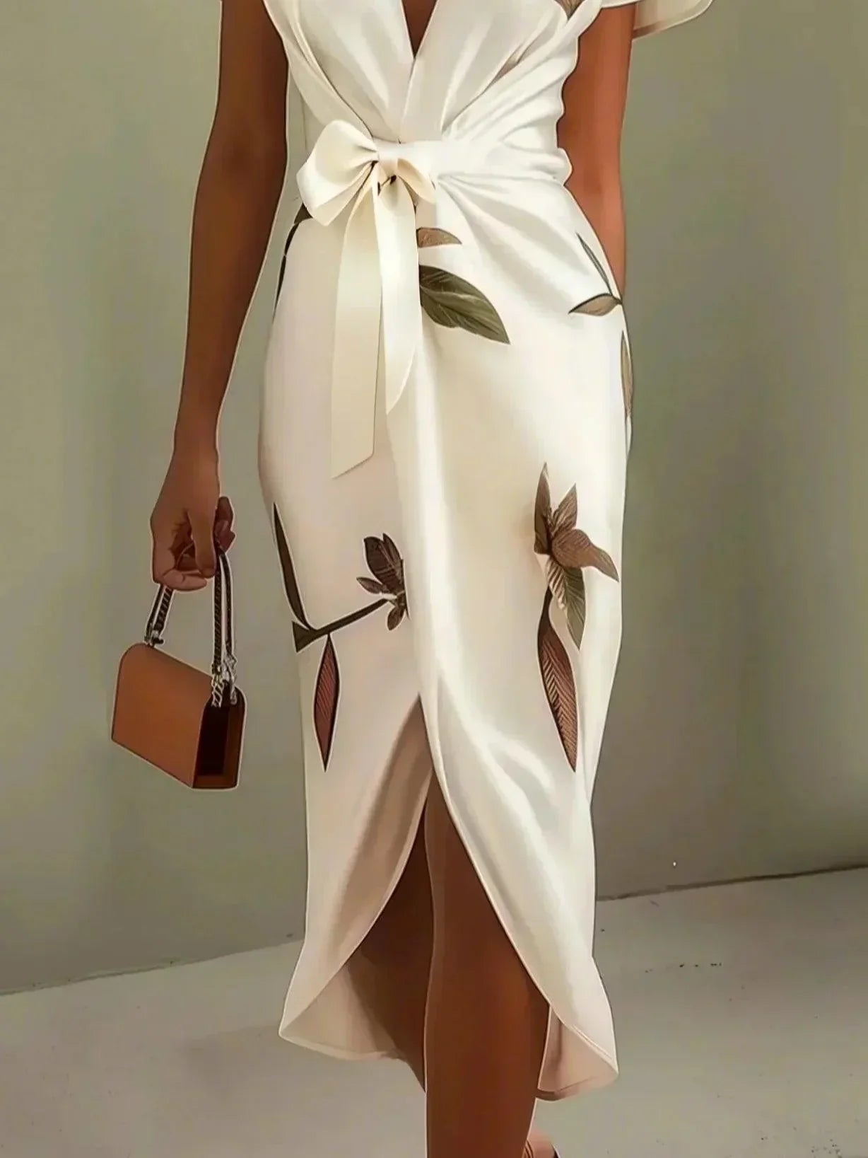 AURELIA | ELEGANT WRAP MIDI DRESS