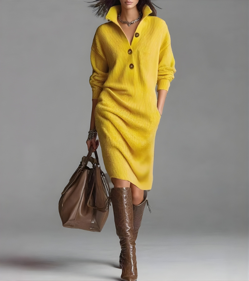 NOVA | COZY TUMMY COVERING KNIT DRESS
