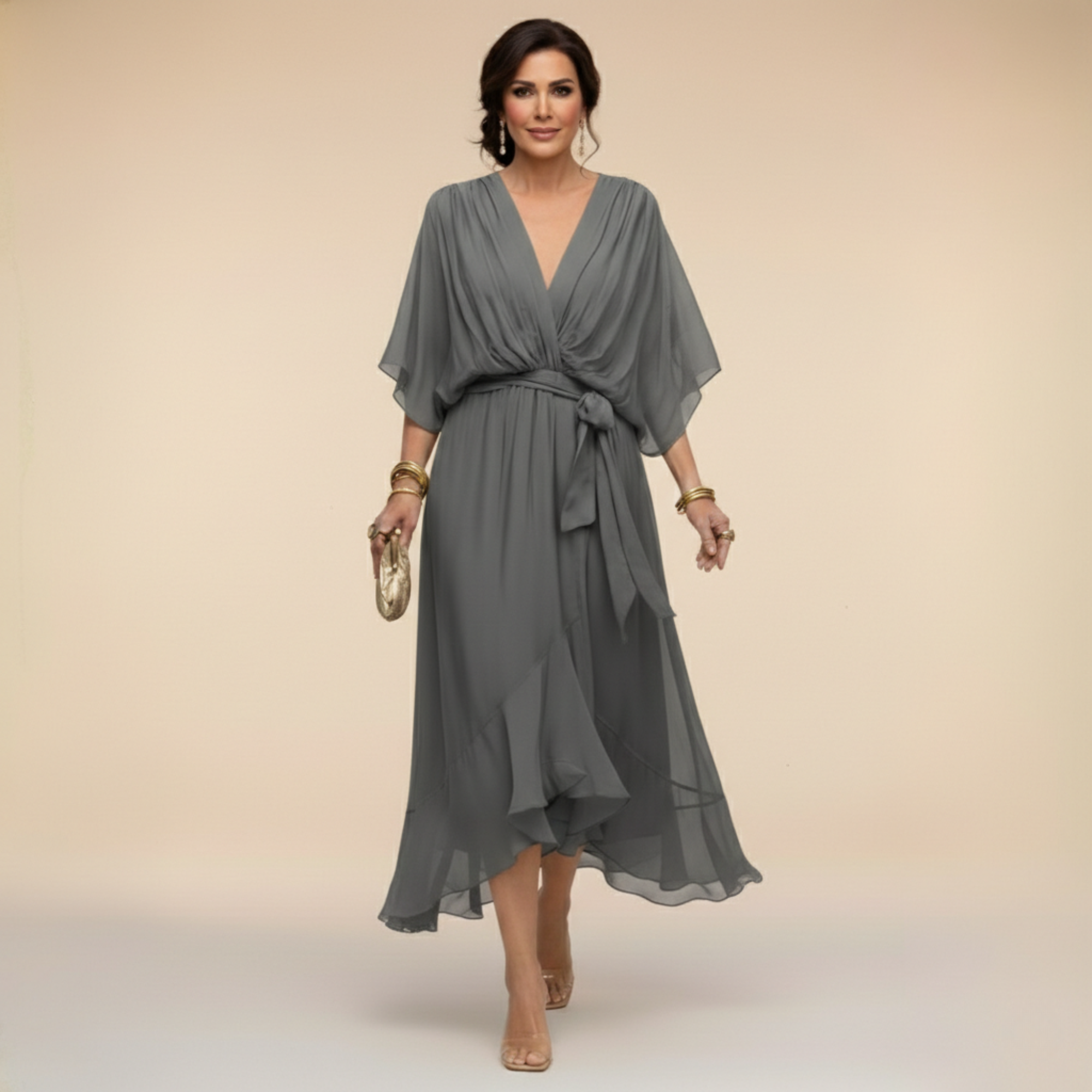 STELLA | ELEGANT TUMMY COVERAGE DRESS