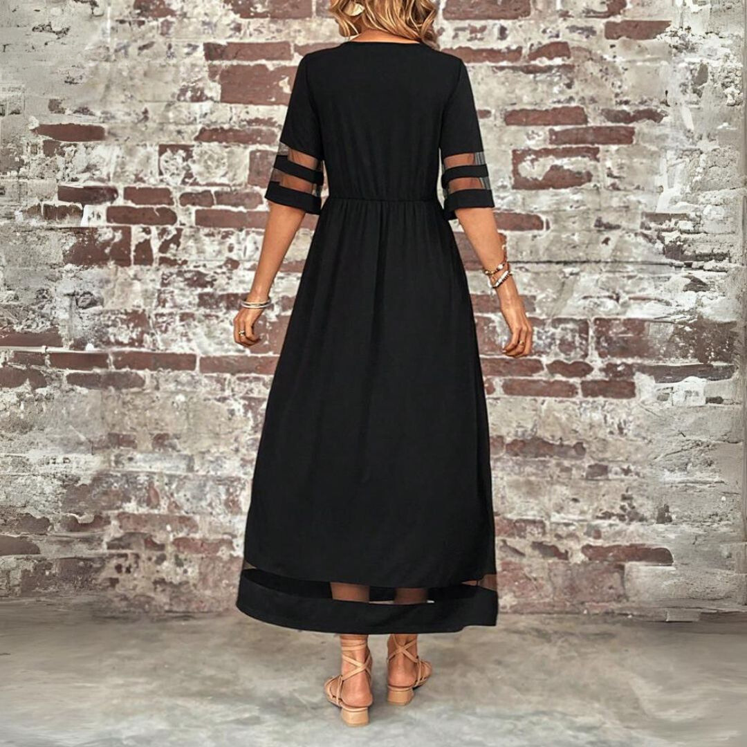 HELEN | FLOWING MAXI DRESS WITH TUMMY COVERAGE