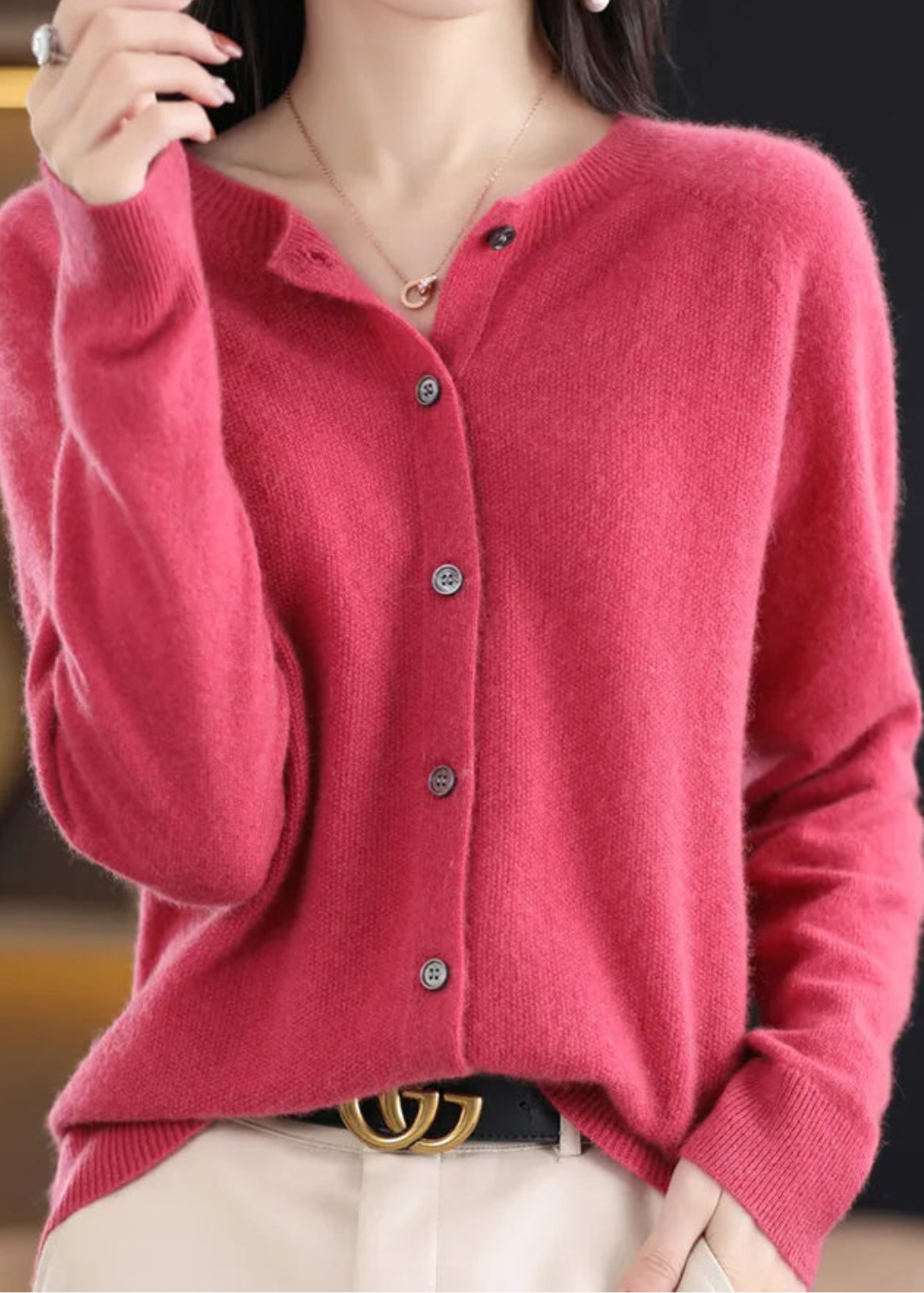 ELANA | SOFT BUTTON KNIT CARDIGAN