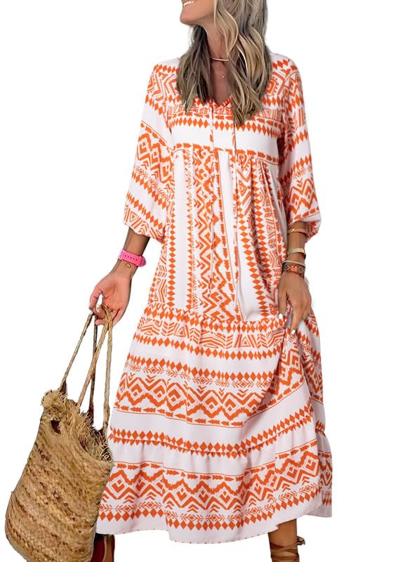 EMILY | FLORAL MAXI DRESS WITH TUMMY COVERAGE