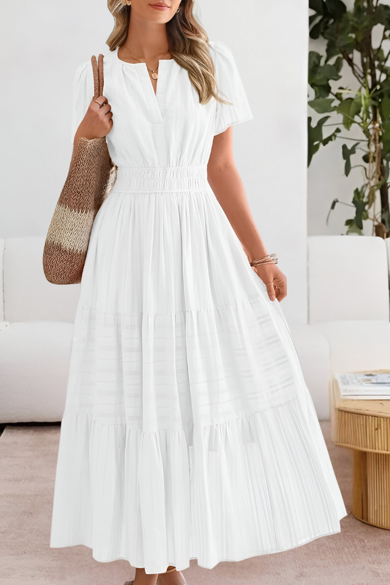 LEILA | ELEGANT TUMMY COVERING SUMMER DRESS