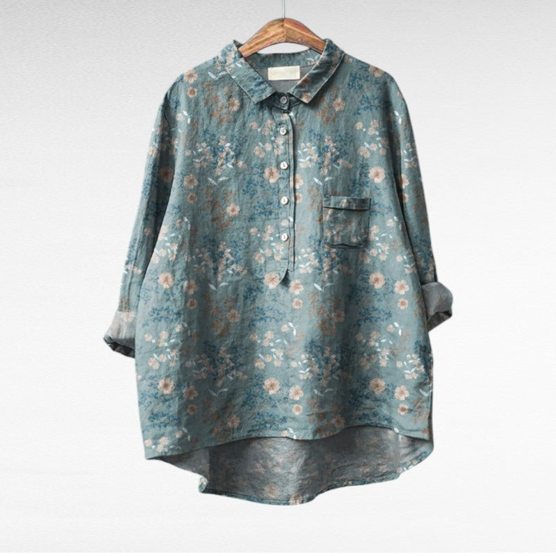 MARGOT | ARTISTIC FLORAL PRINT SHIRT