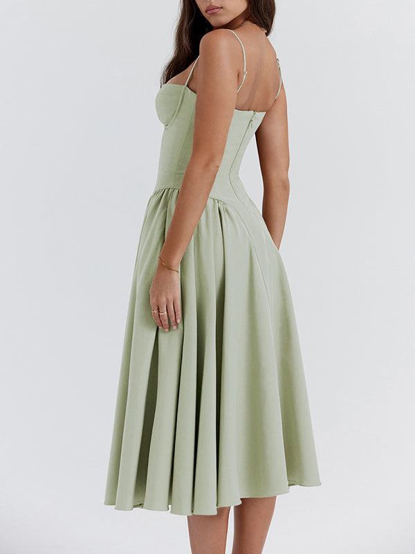ROMA | ELEGANT CORSET MIDI DRESS