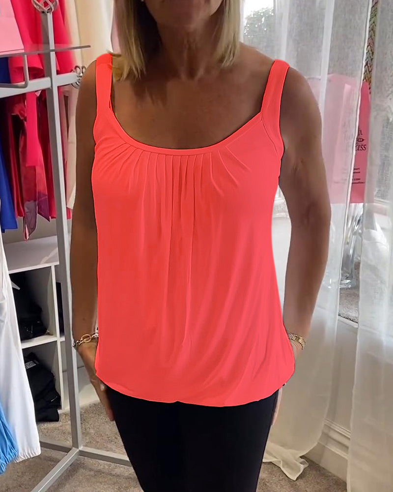 ROSALYN | ELEGANT TUMMY COVERING SLEEVELESS TOP