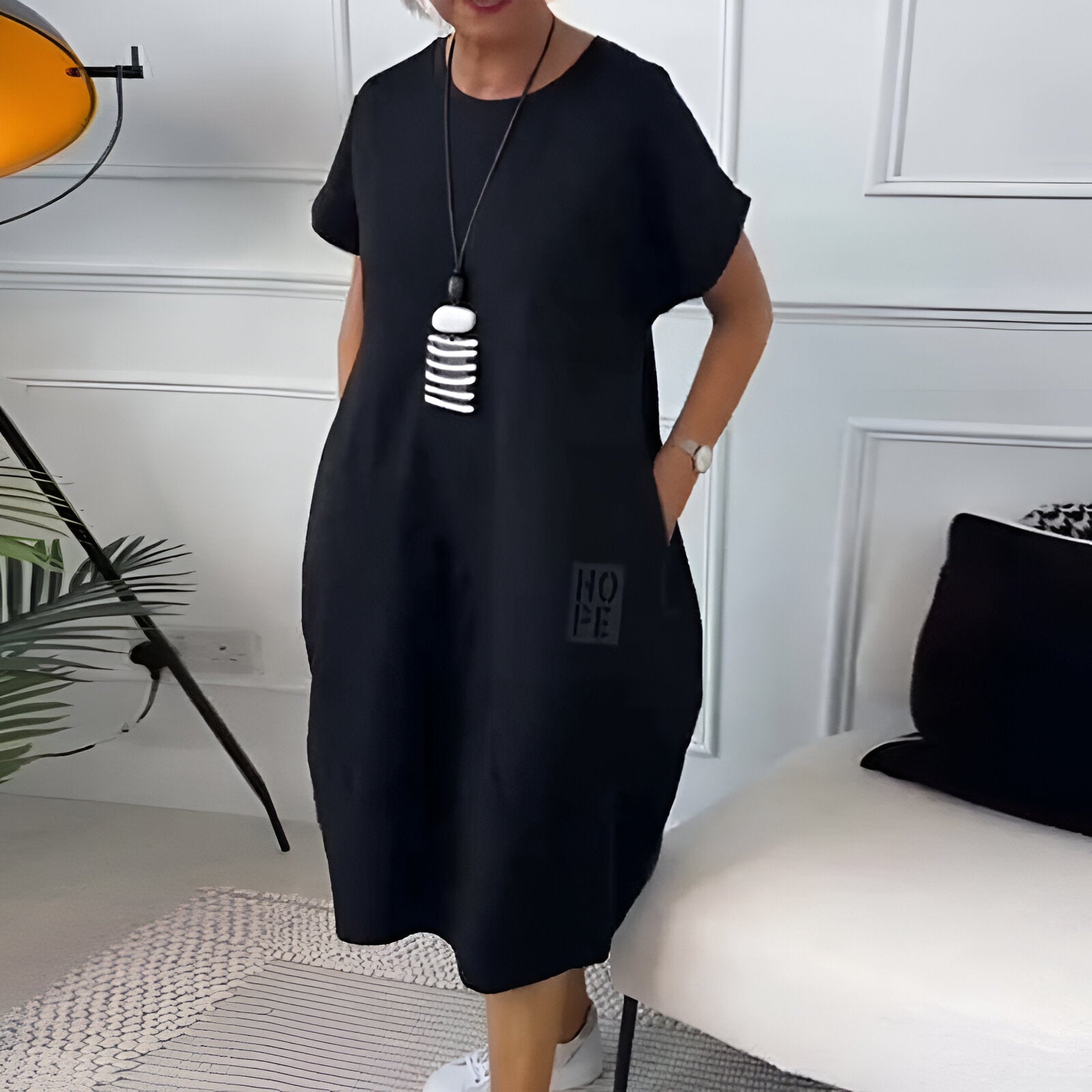RITA | TUMMY COVERING COMFORT DRESS