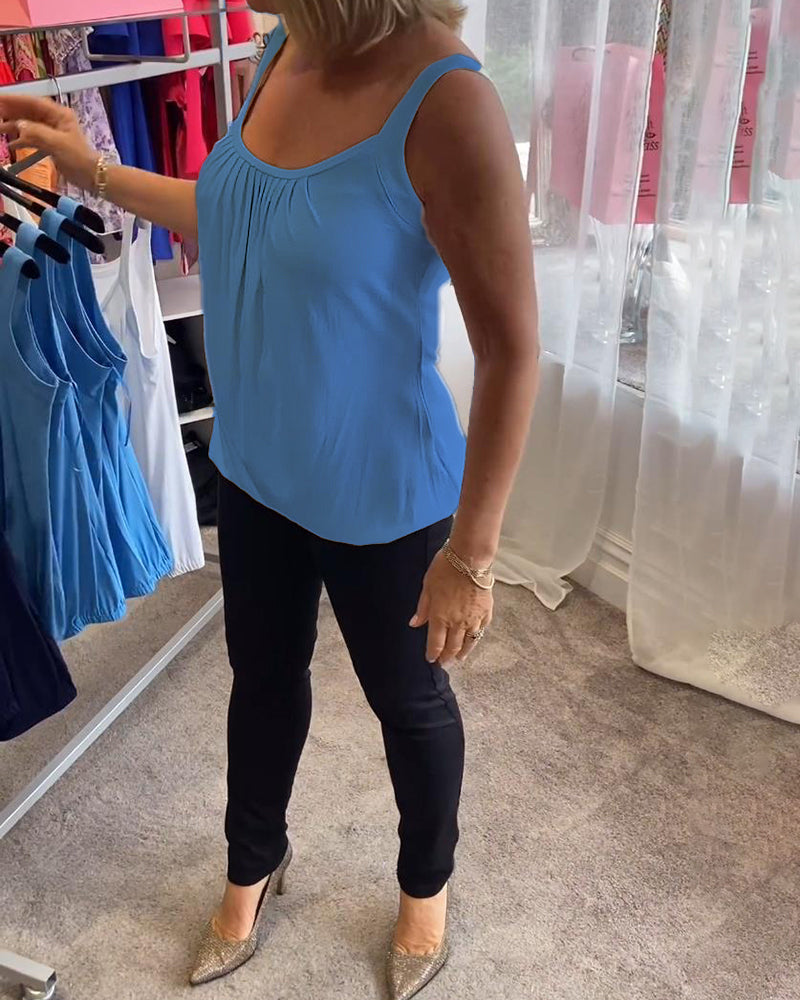 ROSALYN | ELEGANT TUMMY COVERING SLEEVELESS TOP
