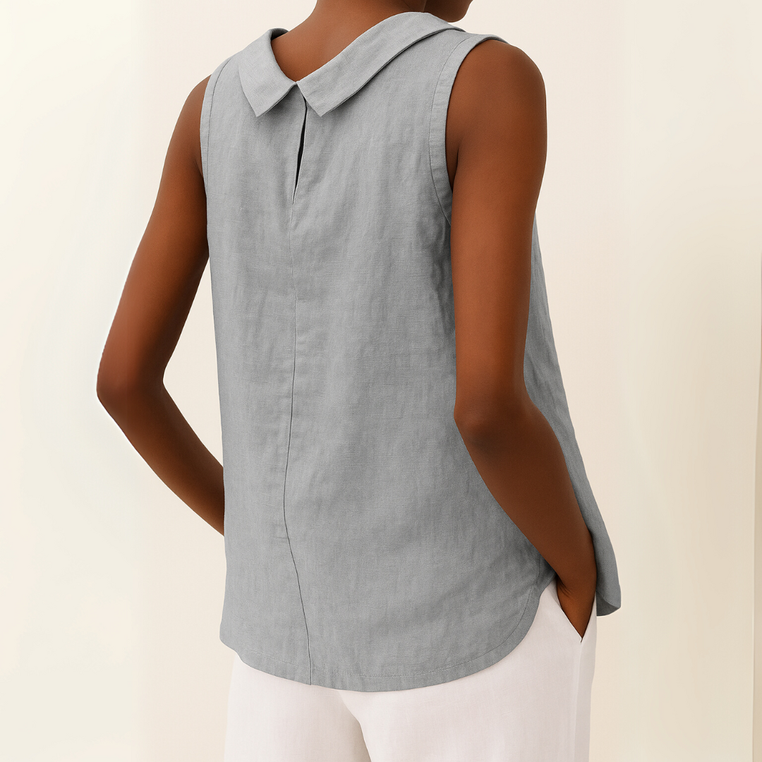 BRITNEY | SLEEVELESS TUMMY COVERING ELEGANT TOP