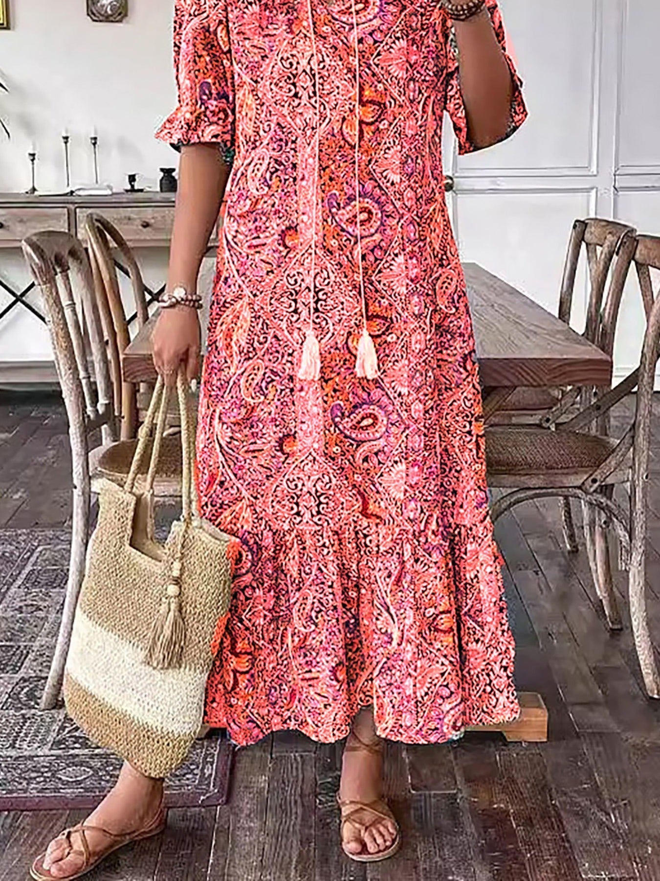 FREYA | STYLISH TUMMY COVERING BOHO DRESS
