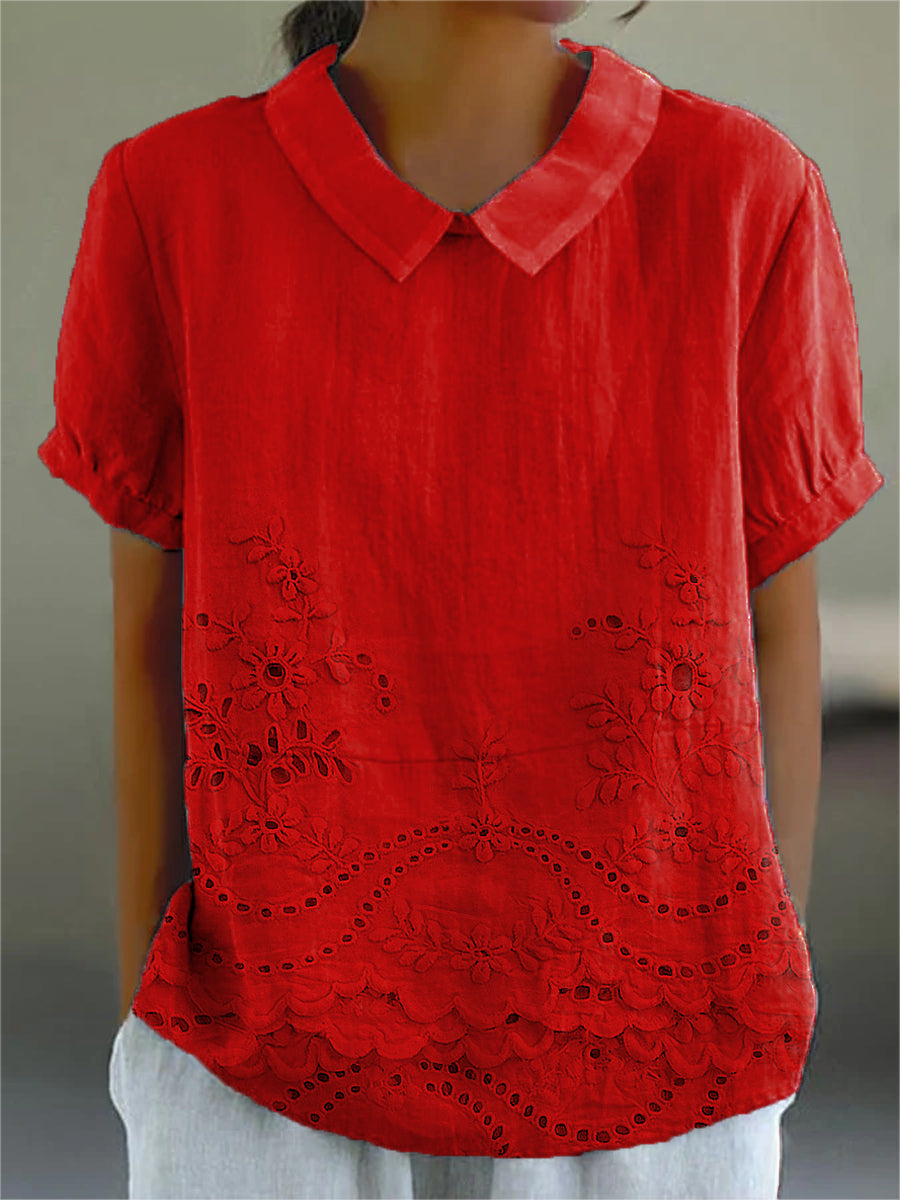EMMA | FLORAL EMBROIDERED SHIRT