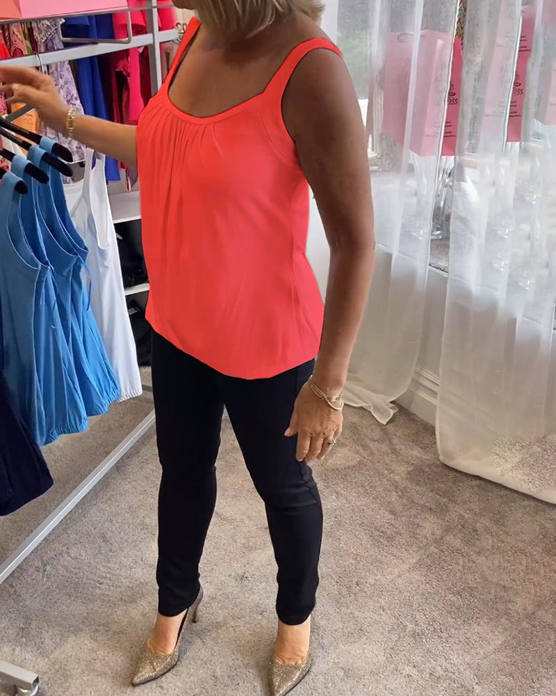 ROSALYN | ELEGANT TUMMY COVERING SLEEVELESS TOP