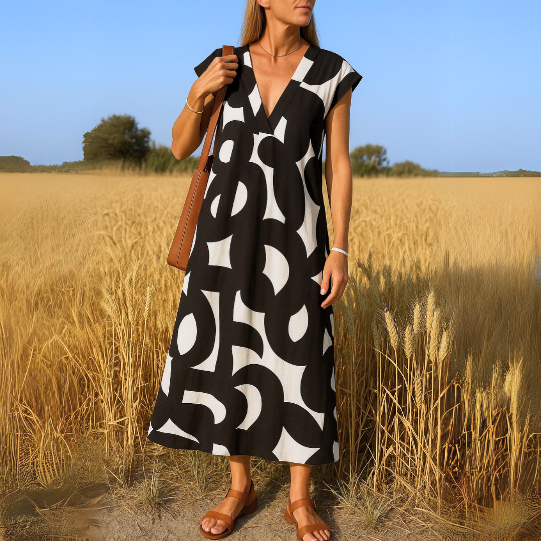HARPER | FLOWING MAXI DRESS WITH TUMMY COVERAGE