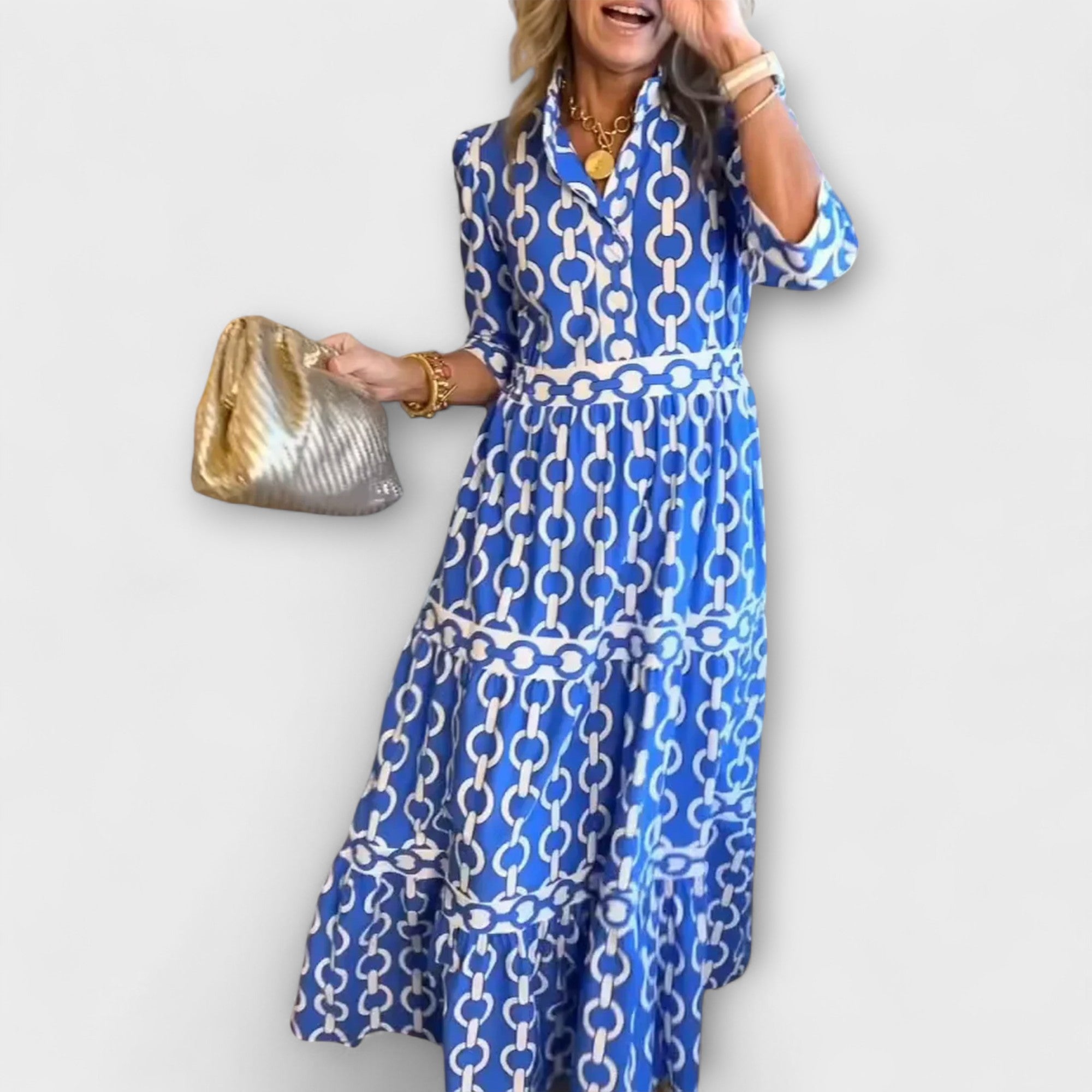 ELLA | ELEGANT MIDI DRESS WITH TUMMY COVERAGE