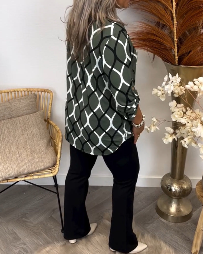 VALERIE | ELEGANT PATTERN BLOUSE