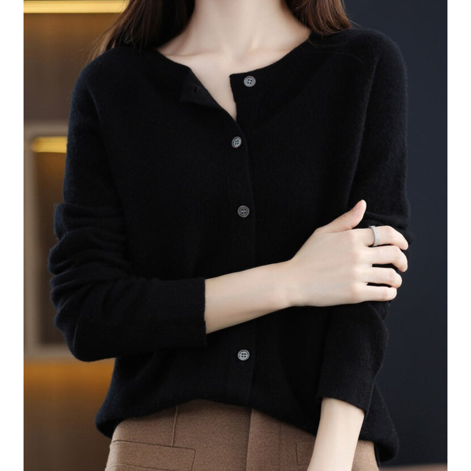 ELANA | SOFT BUTTON KNIT CARDIGAN