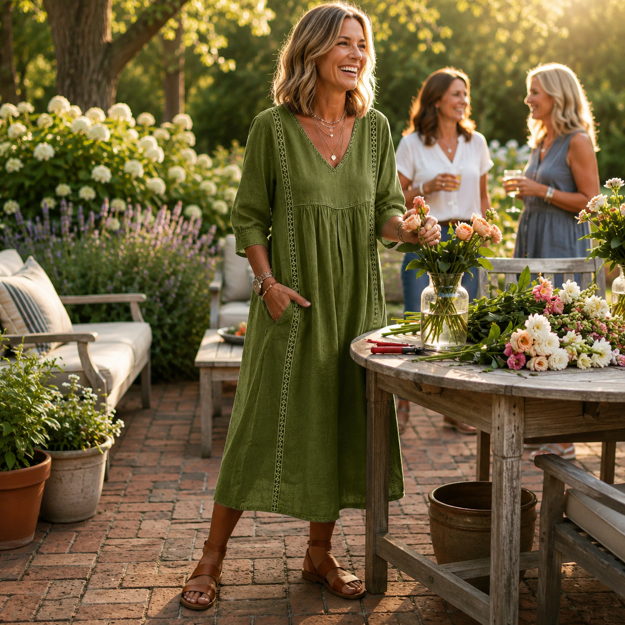 CARMEN | ELEGANT LIGHTWEIGHT MIDI DRESS